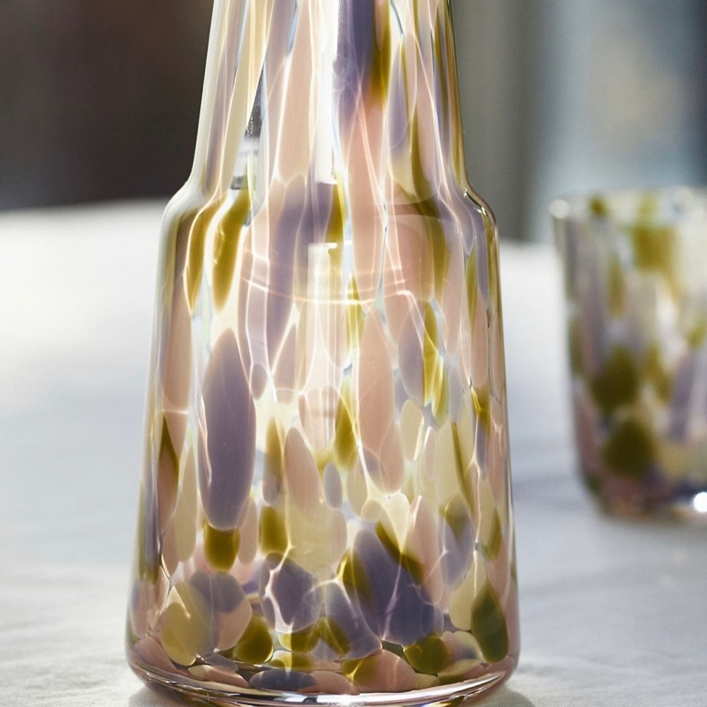 Anthropologie Charlie Confetti Glass Carafe